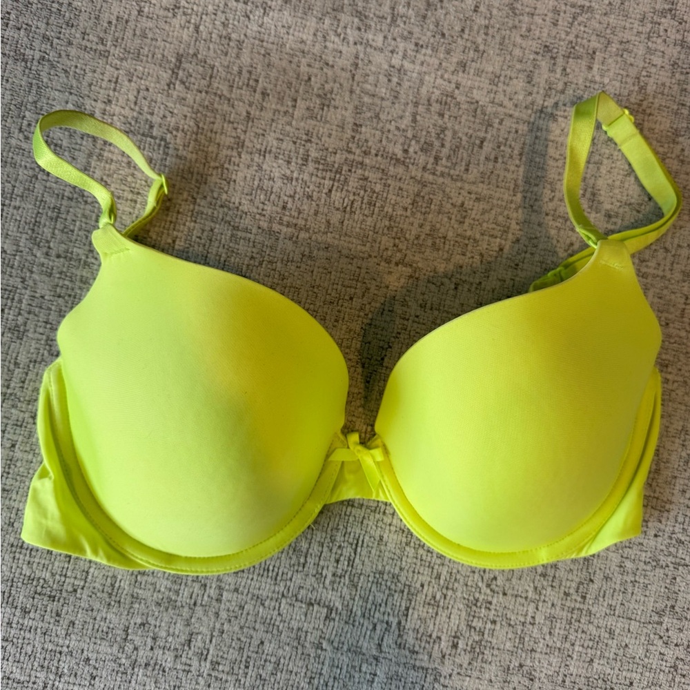 Victoria's Secret Neon Yellow Bra